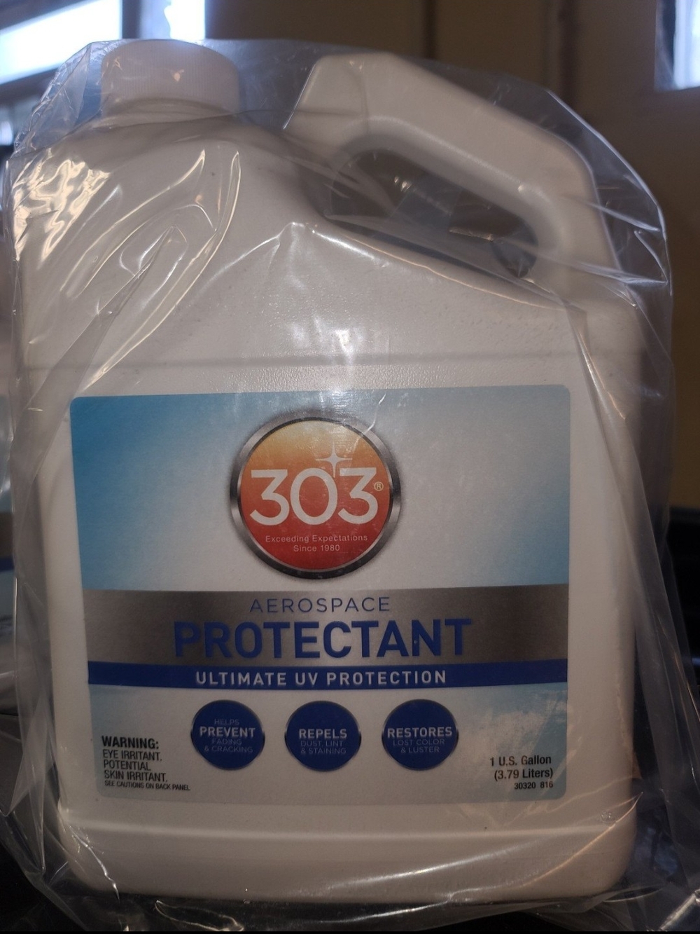 303 Aerospace Protectant Gallon - White Bottle with Blue Label